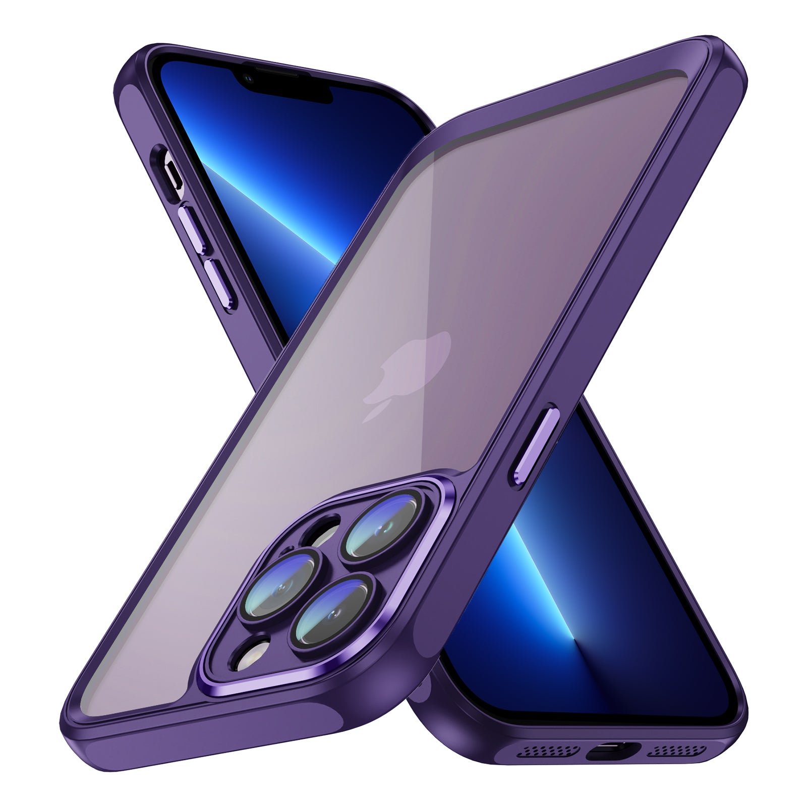 For iPhone 13 Pro Max Clear Back Phone Case Acrylic+TPU Hybrid Shockproof Cover with Camera Lens Protector For iPhone 13 Pro Max Clear Back Phone Case Acrylic+TPU Hybrid Shockproof Cover with Camera Lens Protector